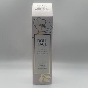 DOLL FACE Clarify Balancing Tonic W/AHA, Willowbark & Glycolic Acid - 8 Oz.-NIB